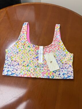 Fabletics Floral Multi-Color Sports Bra NWT